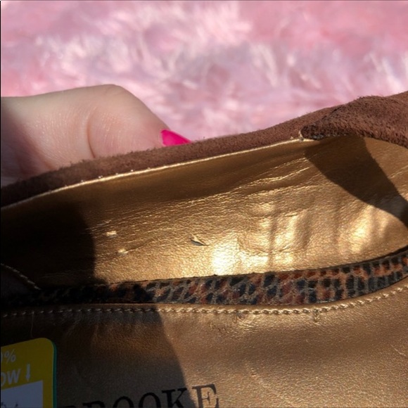 Microsuede/snakeskin print platform stilettos 11 - Picture 9 of 9